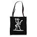 Rock n Roll Giraffe Playing Guitar Funny Mens Womens Giraffe Tote Bag
