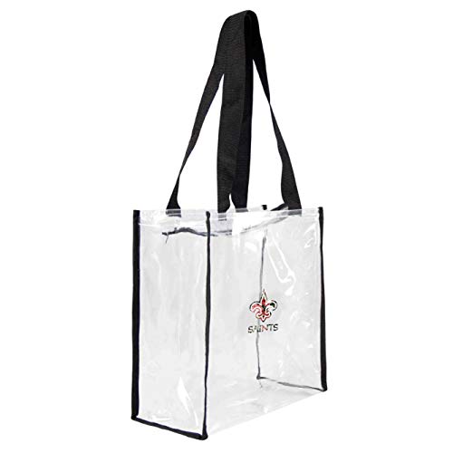 Littlearth NFL New Orleans Saints Clear Square Stadium Tote