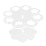 VORCOOL Acryl Ice Cream Cone Halter Ständer mit 8 Bohrungen (Transparent)