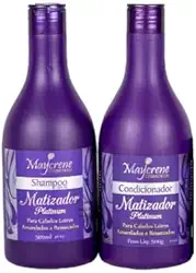 Kit Matizador Platinum Maycrene Shampoo Condicionador 2x500g
