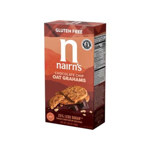 Nairn's Gluten Free Oat Grahams, Chocolate Chip, 5.64 Ounce