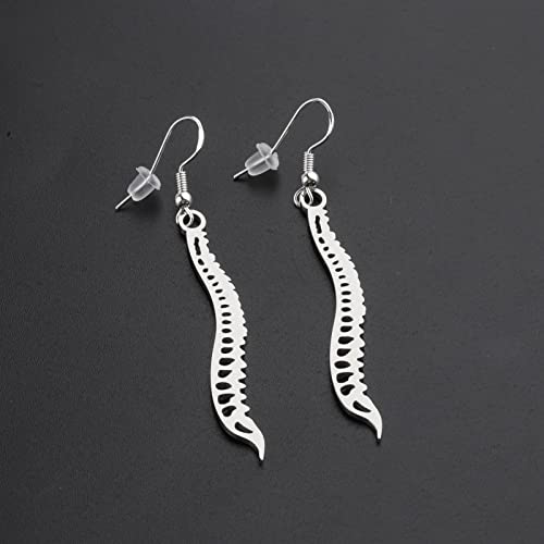 CENWA Stainless Steel Spine Earrings Scoliosis Disease Earrings Chiropractor Earrings Spine Doctor Gift4