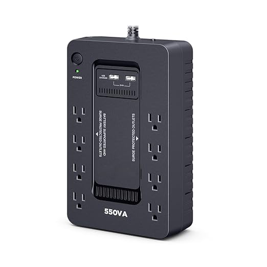 Amazon.co.jp: UPS 無停電電源装置 常時商用給電 矩形波 550VA/330W