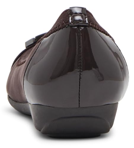 Image of Anne Klein Uplift Flats for Women - Textile Upper and Lining - Stretch Collar - 90 Flexibility - Square Cap Toe
