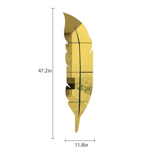 Vinilo decorativo acrílico dorado con efecto espejo grande miniatura 2
