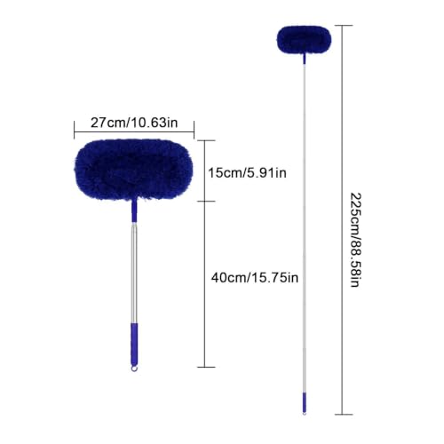 Plumero para ventilador extensible y reutilizable cepillo multiusos para techos 6