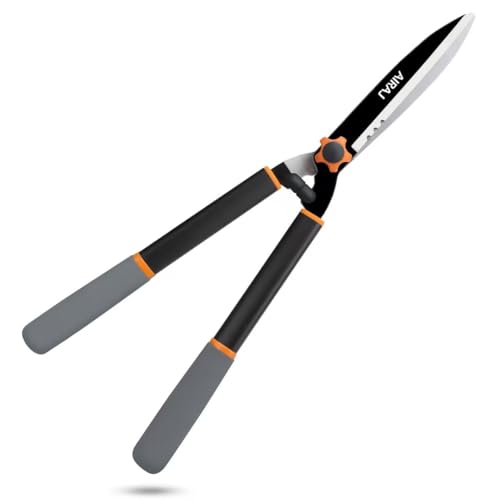 AIRAJ 58 cm Heckenschere mit Scharfen Klingen aus Kohlenstoffstahl und Ergonomischem, Komfortablem...