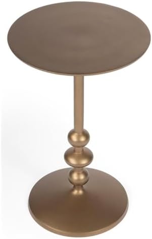 Butler Zora Bronze Iron Pedestal End Table