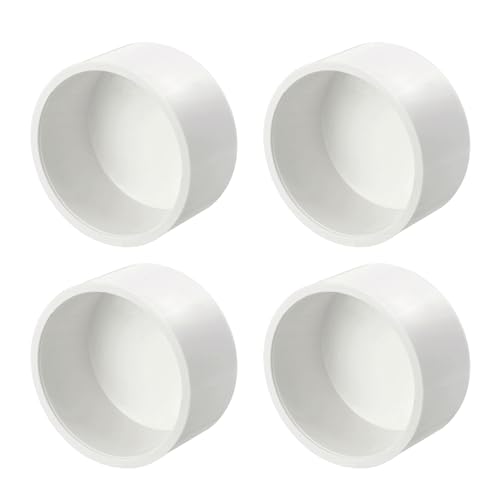 DTGN 4 pcs capuchon bout PVC externe SCH40 8 cm raccord