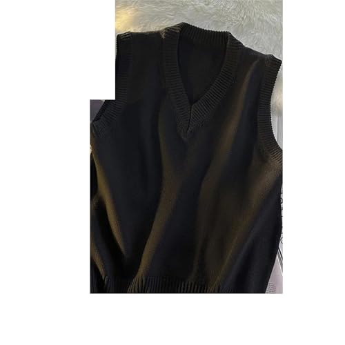 Chaleco de punto suave y cómodo estilo holgado masculino 2