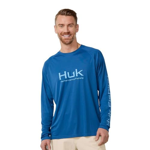 Image of HUK Men's Pursuit Vented Long Sleeve Fishing Shirt (+30 UPF)