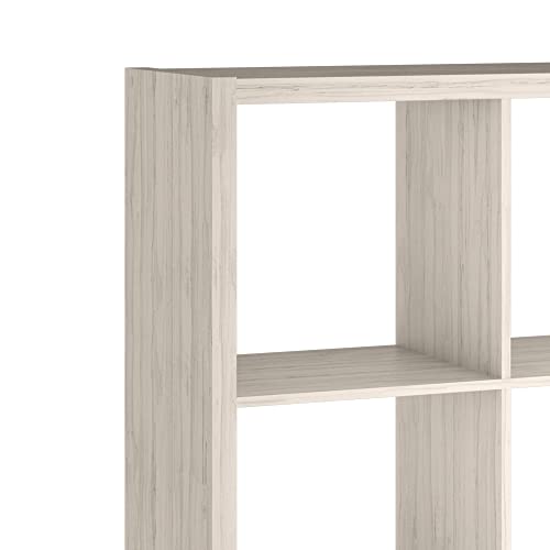 Image of ClosetMaid Decorative Open Back 9-Cube Storage Organizer, Bleached Walnut