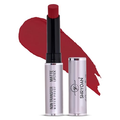 Image of Shryoan Velvety Matte Non-Transfer Lipstick I Long Lasting Stay with Non-Transfer Formula | Smudge & Water Proof (3.5 gm)