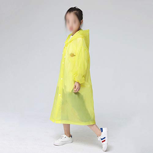 Fashion EVA Children Yellow Raincoat Thickened Waterproof Rain Coat Kids Clear Transparent Tour Waterproof Rainwear Suit3
