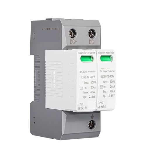 Parafoudre de type PV SPD 2P DC 600 V 20-40 KA pour installations solaires