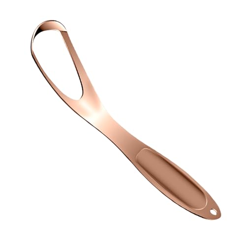 Dopsyesn Raspador De Lengua Metálico | Limpia Aliento en Forma de Abanico | Limpiador Lingual Acero Inoxidable Forma Abanico Uso Diario Adultos Baño