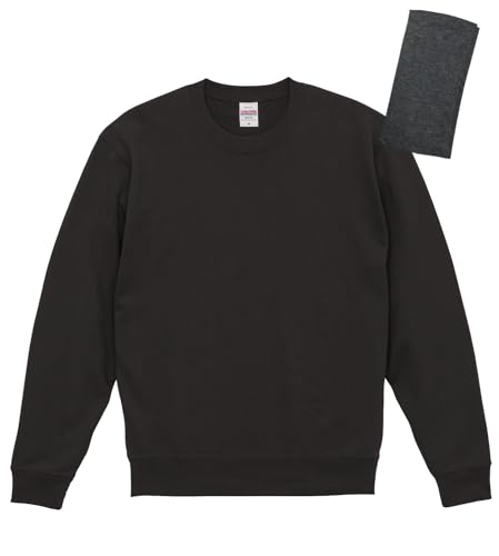 [ユナイテッドアスレ] 10.0オンス クルーネック スウェット（裏パイル） 504401 レッグウォーマー付 スミ Lの商品画像（Amazon）