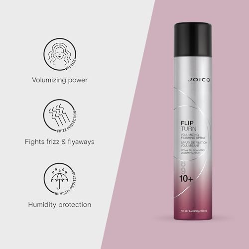 Joico Flip Turn Volumizing Finishing Spray | For Most Hair Types | Humidity Protection | Hold Level 10+ | Protect Against Pollution & Harmful UV | Paraben & Sulfate Free | 72 Hour Hold - Image 3
