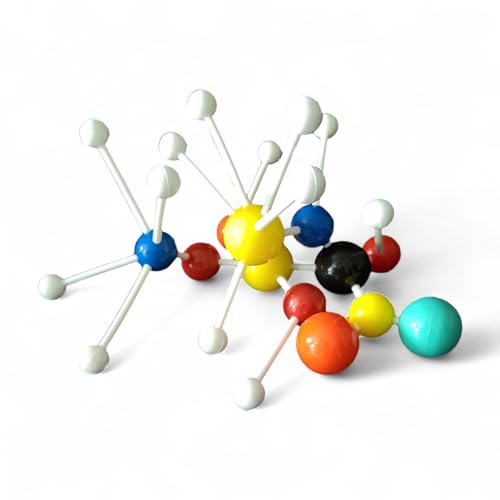Image of 1863 Molecular Model Deluxe Set - 520-Piece Chemistry Kit with Atoms, Bonds, and Sulfuric Acid Model - Includes Comprehensive Guide for Classroom or University Learning
