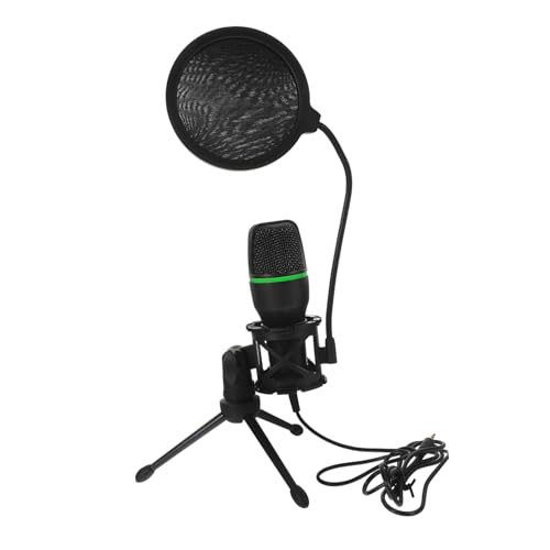 TEMPNAP 1 Juego micrófono de Condensador micrófono para portátil micrófono de música micrófono de Estudio microfono USB micrófono USB micrófono de Mesa Kit de micrófono el plastico Black