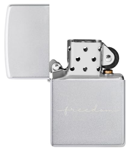 Zippo Sturmfeuerzeug - Freedom Design - Nachfüllbar- Geschenkbox - Metall - Made in USA