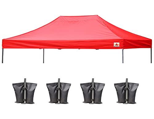 Image of ABCCANOPY Replacement Canopy Top for Pop Up Canopy Tent 10x15 Red