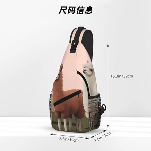 Mochila Sling Casual para Hombre y Mujer Negra miniatura 4