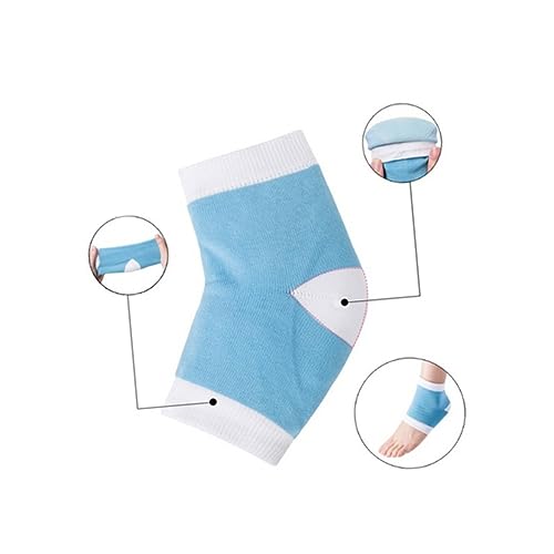 Mikinona 1pair Antichapping Socks Foot Socks Natural Fibers Comfy Socks Footcare Pedi Care Gel Feet Heel Socks Protective Case Moisturizing Socks Anti Cracked Feet Ripstop Socks - Image 5
