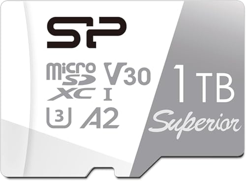 Silicon Power 1TB Superior Micro SDXC UHS-I (U3) 4K A2,High Speed MicroSD Card with Adapter...