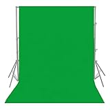 Material: Este telón de fondo verde croma está hecho de telas no tejidas. Alternativa más económica a la muselina de 100 % algodón, más fácil de usar y mantener.