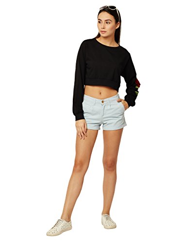 Image of Miss Chase Women's Cotton Regular Fit Crop Top