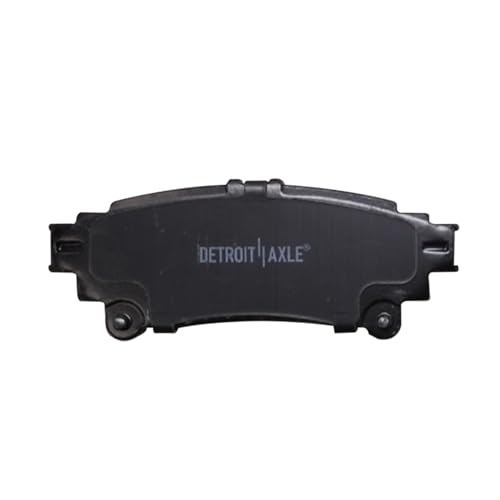 Image of Detroit Axle - Rear Brake Pads for Toyota Sienna Highlander Mirai Prius V | Lexus GS200t GS350 GS450h IS200t IS250 IS300 IS350 RC200t RC300 RC350 RX350 RX450h, Ceramic Brake Pads w /Hardware Replacement