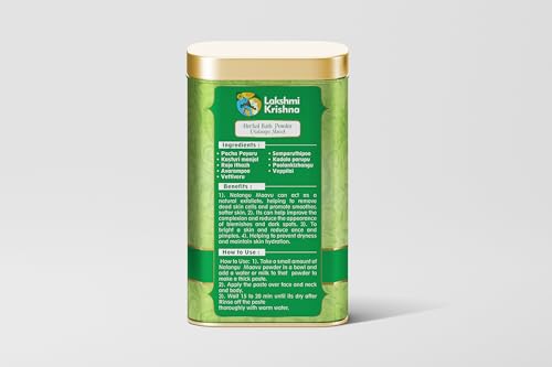 Image of Nalangu Maavu Herbal Bath Powder | Authentic Multi-Herb Skin Cleanse Blend | Gentle Body & Face Wash Alternative | Traditional Daily Care for Smooth & Fresh Skin