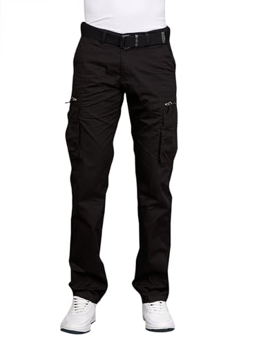 Image of BEEVEE Mens Fixed Waist Cargo Pant with Belt.