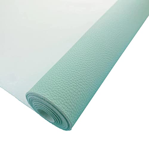 AOUXSEEM 30 cm x 132 cm, Kunstleder-Rollenstoff für Schleifen, Ohrringe, Handtaschen, Geldbörsen, Nähen, Basteln, Mintgrün Cover