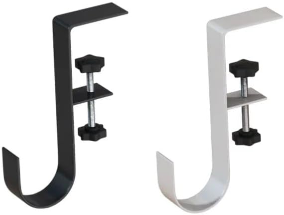 Miniatura 2 de FORINC Hooks Hanging Gancho Ajustable para Borde De Escritorio, Bolsa Colgante De Almacenamiento para Mochila De Estudiante, Sin Perforaciones, 12