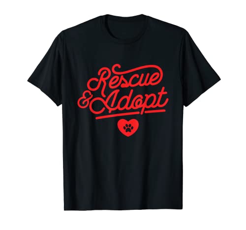 Adopt or Rescue Shelter Dog T-shirt Tee T-Shirt
