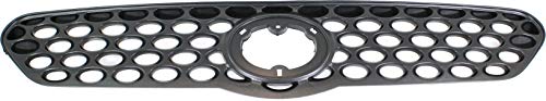 Evan-Fischer Grille Assembly Compatible With 2003-2004 Toyota Matrix Textured Black Shell And Insert #TOP10