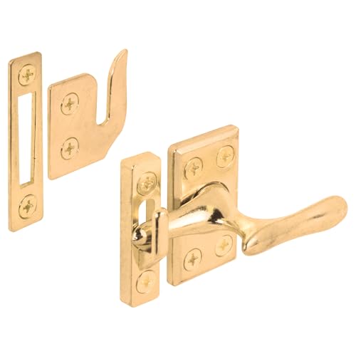 Prime-Line H 3553 Casement Window Lock, Brass Plated (Single Pack)