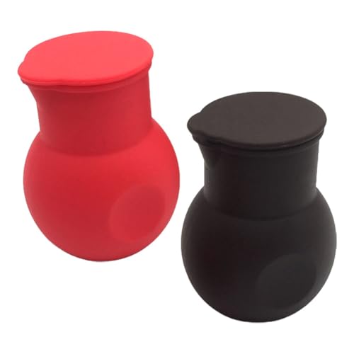 BAZEITFLOW Crisol Multifuncional de Silicona para Fundir Chocolate y Salsa, Herramienta Práctica para Hornear y Calentar Leche en Microondas, Set de 2 Piezas Boquilla de Vertido