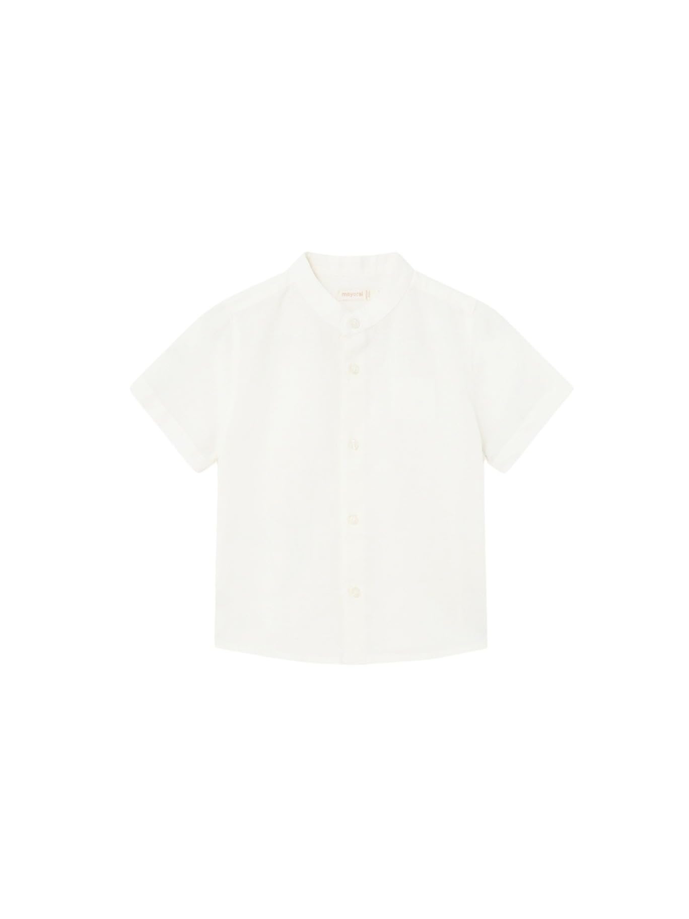 Mayoral Camisa m/c Cuello Mao Lino para bebé niño 12 Meses (80cm)