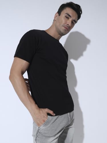 Image of Round Neck Half Sleeve Pure Cotton T-Shirt