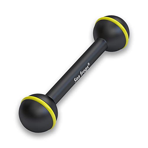 Mer Grenouilles en Aluminium Double Boule Un Pouce Bras pour connecter stroboscopique/vidéo lumière vers Underwater Housing Cover