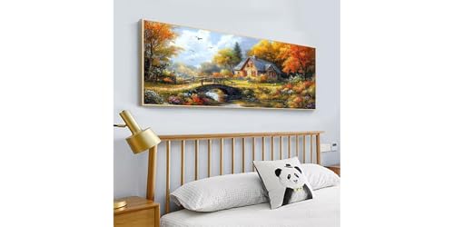 Broderie Diamant Forêt 40x80cm, l'activité idéale de relaxation à la maison - 2