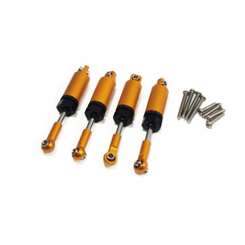 RC�����A�N�Z�T���[ For Mn99s For Mn98 Mn90 For Wpl C14 C24 C34 �p RC�J�[�p �I�C���^�C�v�V���b�N�A�u�\�[�o�[4�Z�b�g �A�N�Z�T���[�p�[�c(Yellow)