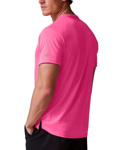 Zengjo Athletic T Shirts for Men,Quick Dry Gym Workout Running Sport Moisture Wicking Short-Sleeve Crewneck Tee3