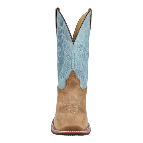 Smoky Mountain Western Boots Mens Cole Leather Brown Blue 4422