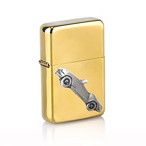 Briquet Spitfire 4 doré effet étain style vintage auto de collection britannique