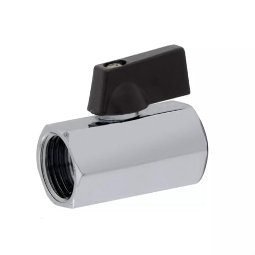 Válvula Registro 1/2 Fêmea x Fêmea Mini Esfera Cromada Ivm Italy
