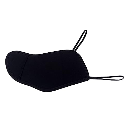 SUPVOX Violin Pad Chinrest Protector Soft Sponge Comfortable Violin Playing Accessory (black)